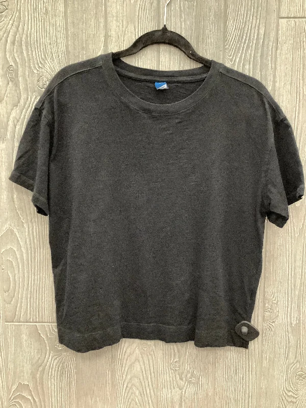 Top Short Sleeve Basic By Old Navy In Black, Size: M