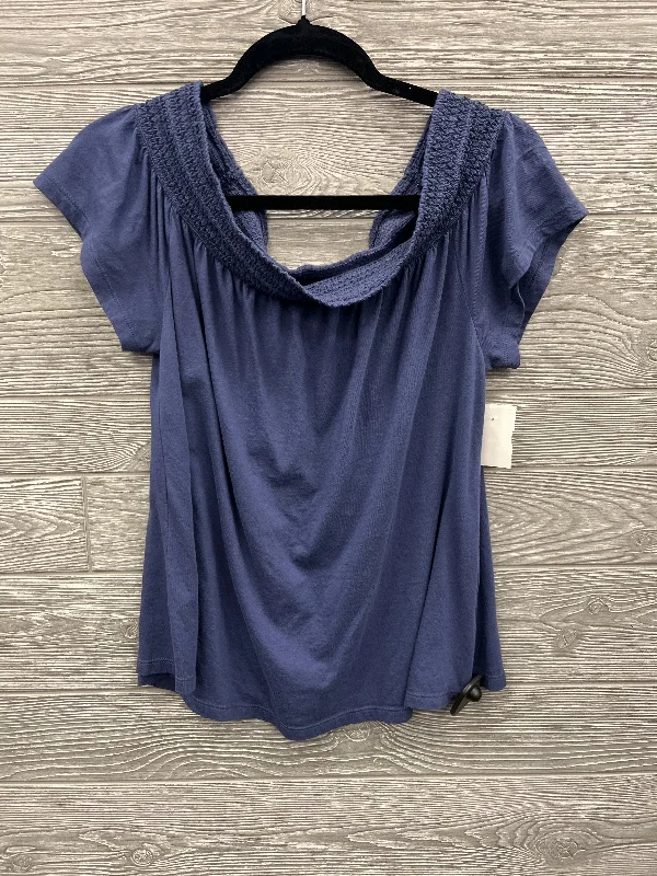 Top Short Sleeve By Old Navy In Blue, Size: M