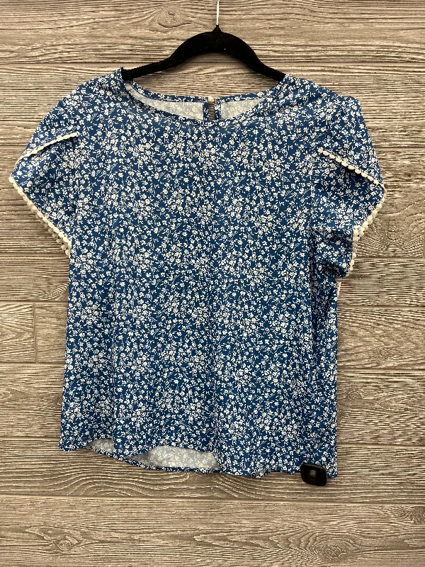 Top Short Sleeve By Clothes Mentor In Blue, Size: M