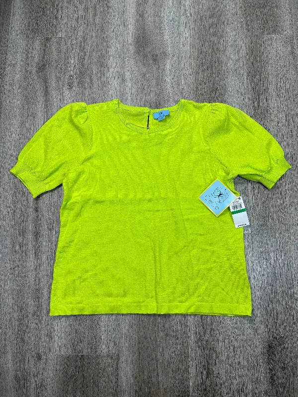 Top Short Sleeve By Cece In Green, Size: L