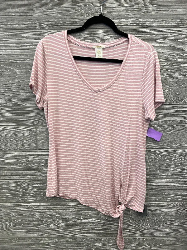 Top Short Sleeve By Matty M In Pink, Size: M