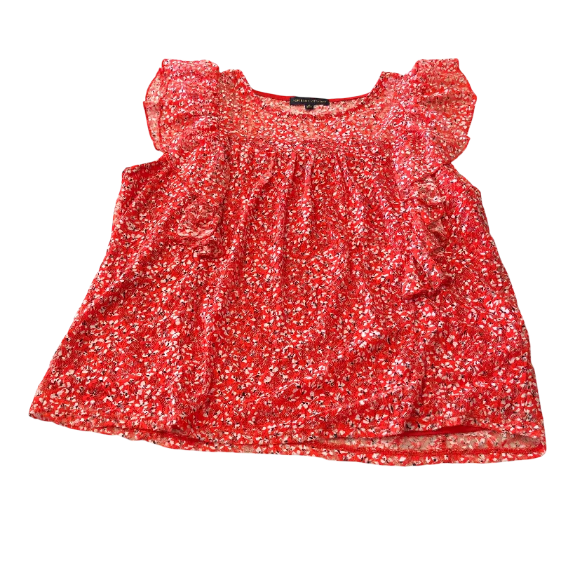 Top Short Sleeve By Adrienne Vittadini In Red, Size: Xl