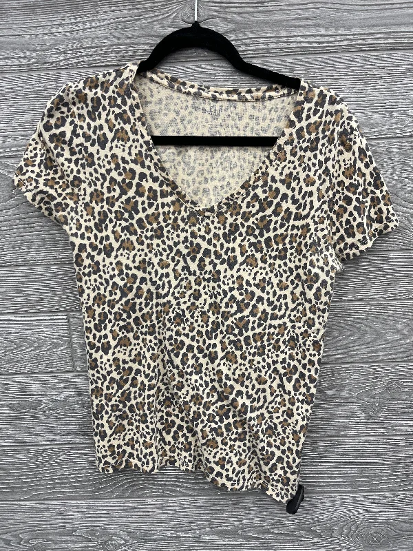 Top Short Sleeve By Gap In Animal Print, Size: M