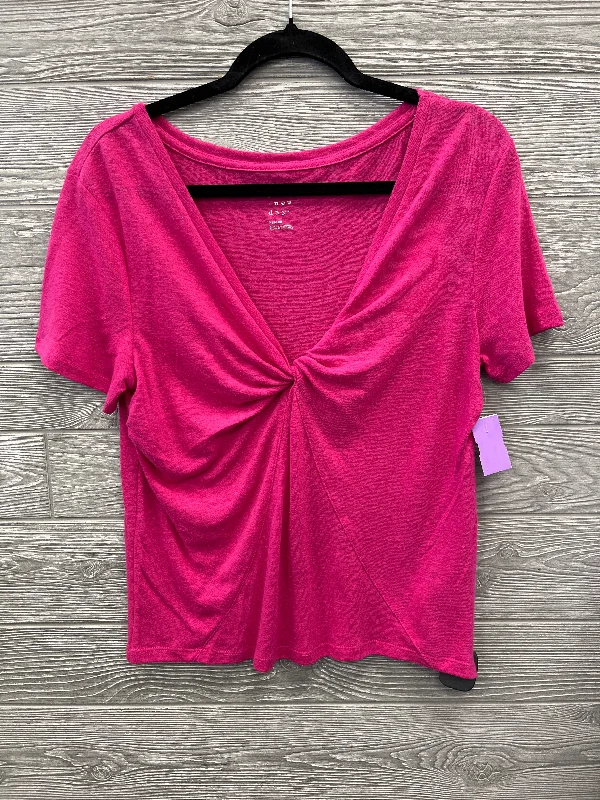 Top Short Sleeve By A New Day In Pink, Size: M