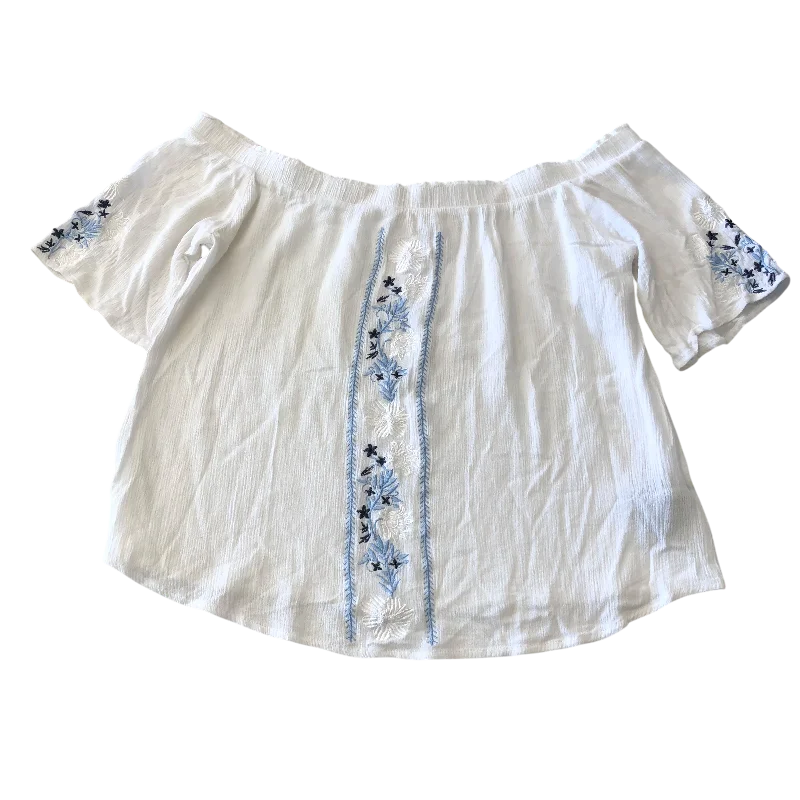 Top Short Sleeve By MARA In White, Size: Xl