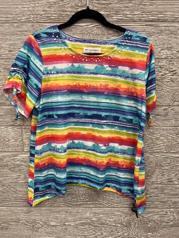 Top Short Sleeve By Alfred Dunner In Multi-colored, Size: Petite  M