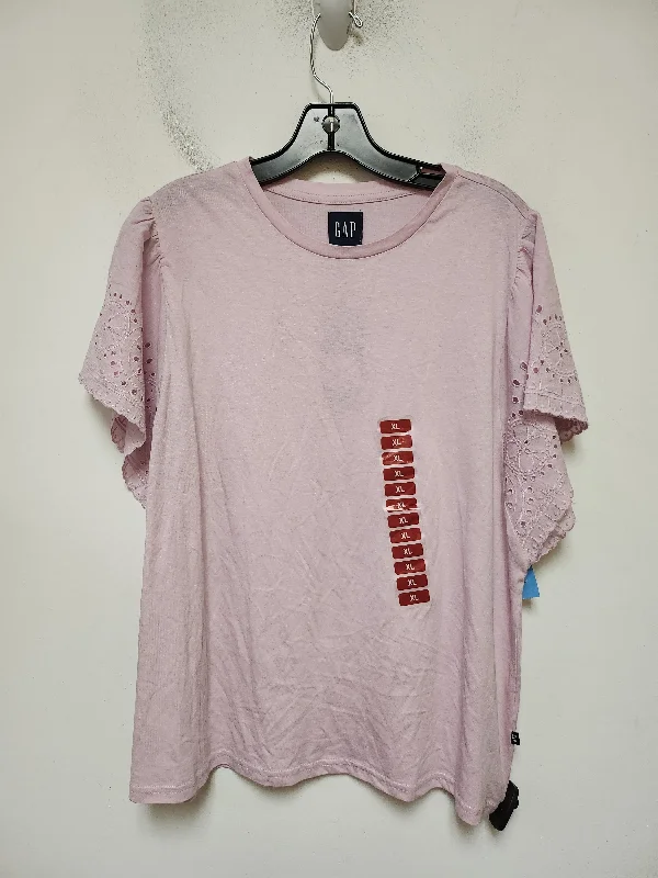 Top Short Sleeve Basic By Gap In Pink, Size: Xl