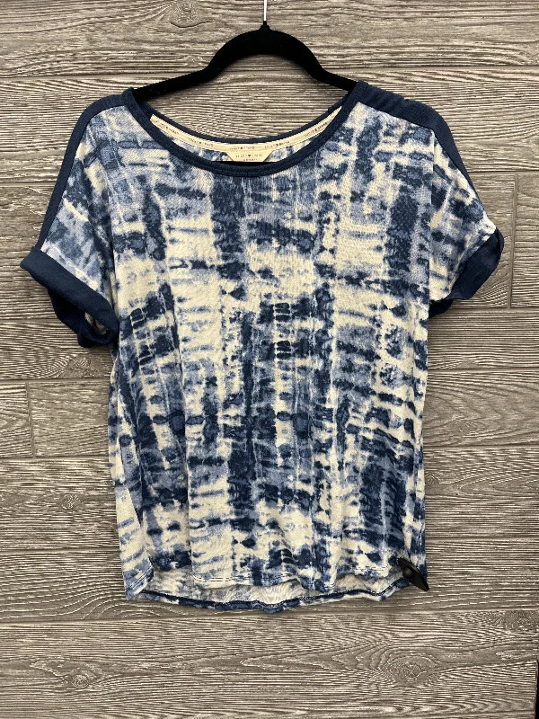 Top Short Sleeve By Lucky Brand In Blue, Size: M