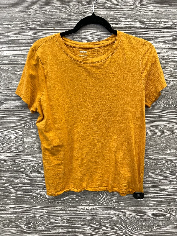 Top Short Sleeve By Sonoma In Yellow, Size: M