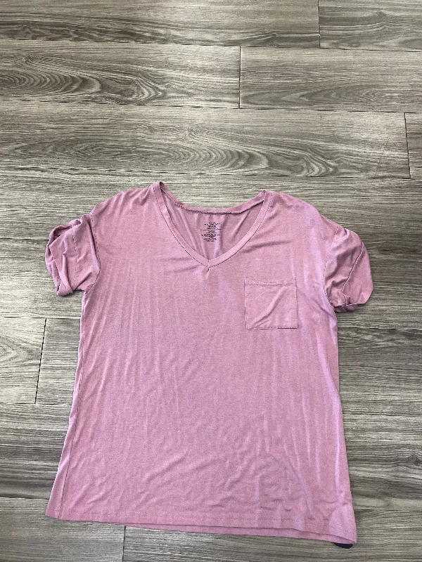 Top Short Sleeve By Clothes Mentor In Mauve, Size: Xl