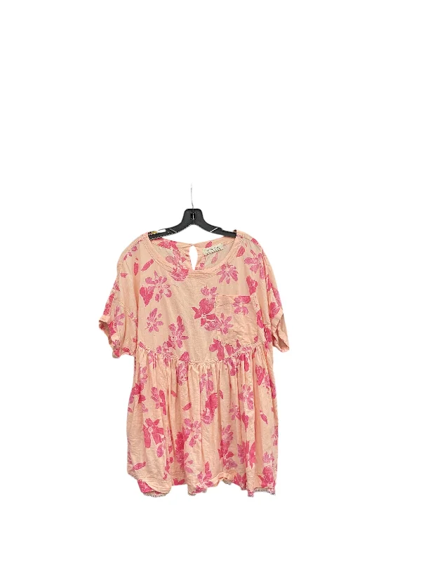 Top Short Sleeve By We The Free In Floral Print, Size: M