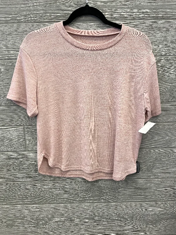 Top Short Sleeve By Clothes Mentor In Pink, Size: M