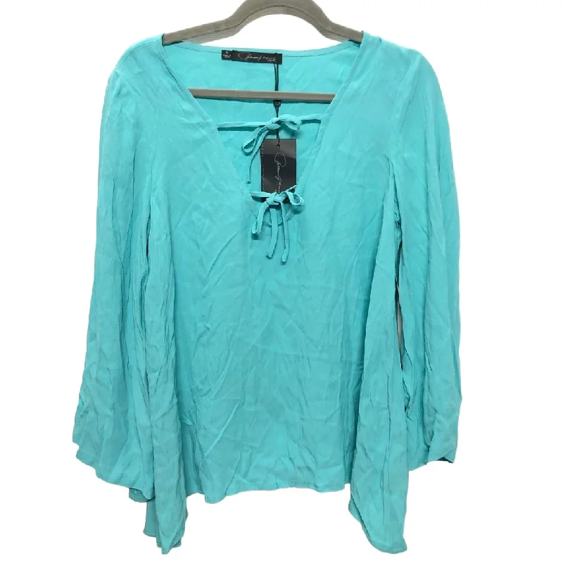 Aqua Tunic Long Sleeve Cmb, Size M