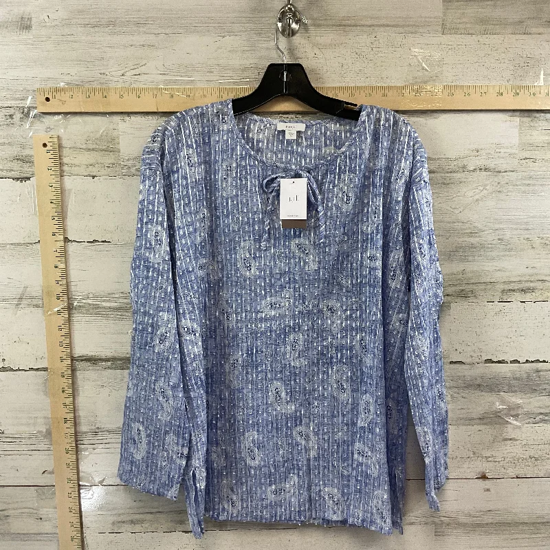 Blue Top Long Sleeve J. Jill, Size Xs