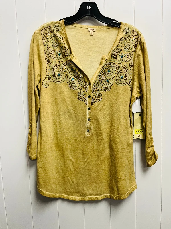 Tan Top Long Sleeve Reba, Size S