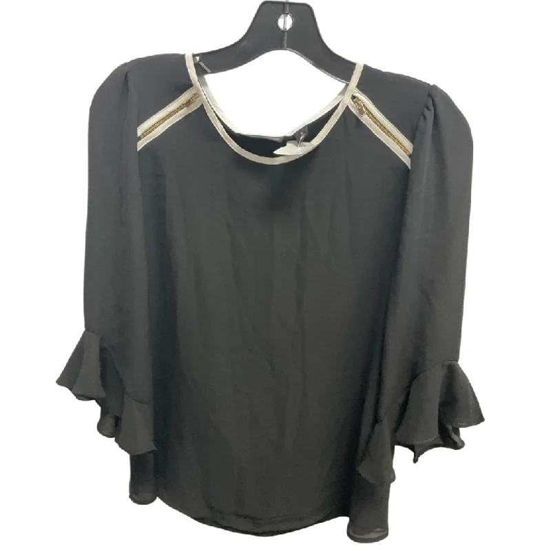 Top 3/4 Sleeve By New York And Co In Black, Size: S