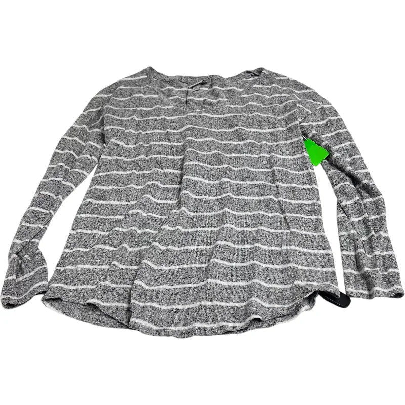 Top Long Sleeve By A New Day In Grey, Size: Xs