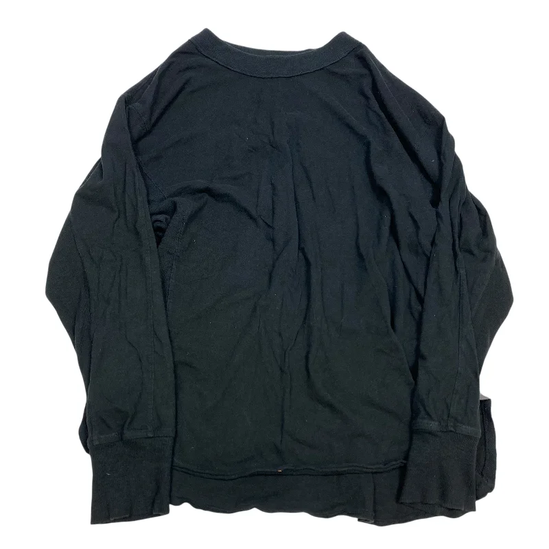 Top Long Sleeve By Aerie In Black, Size: L