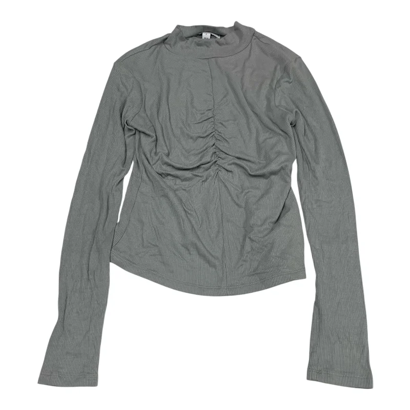 Top Long Sleeve By And Now This In Grey, Size: S