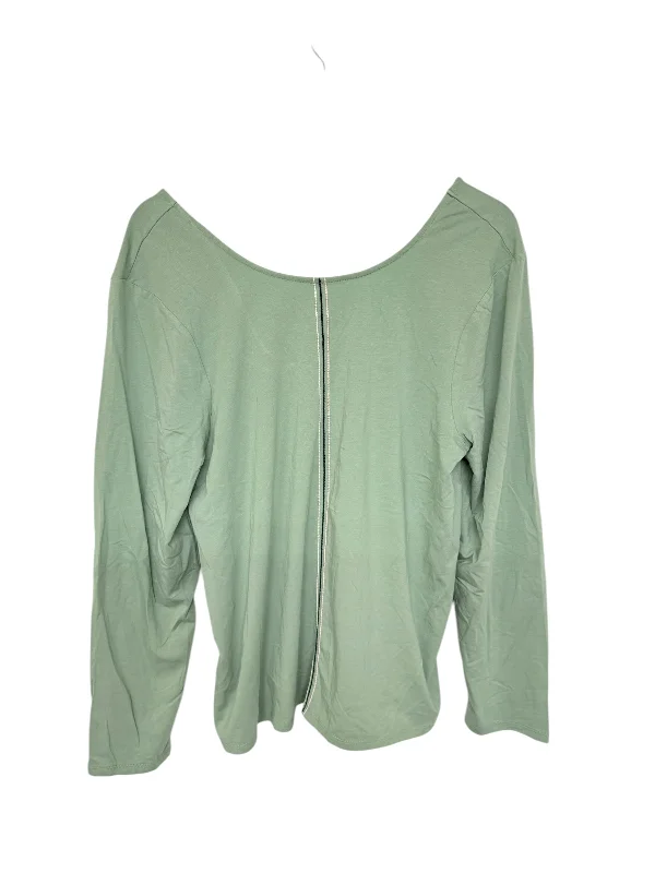 Top Long Sleeve By Clothes Mentor In Green, Size: Xl