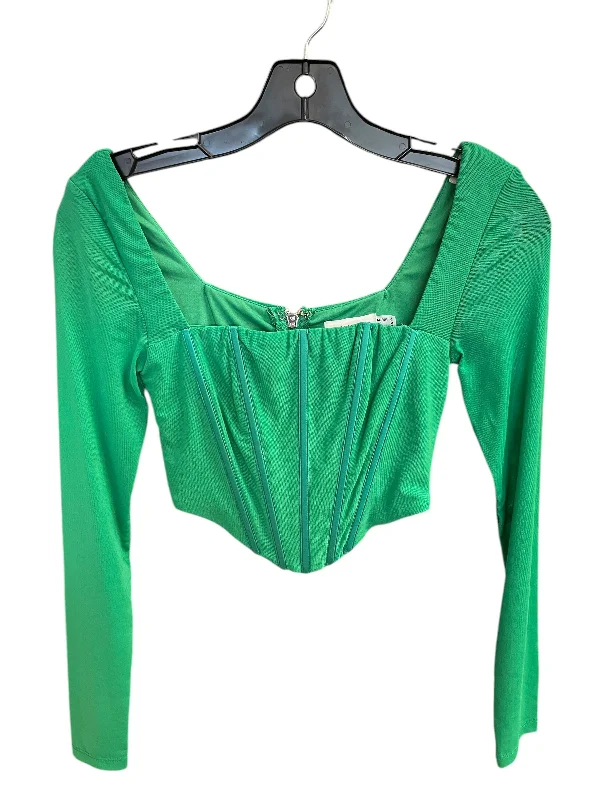 Top Long Sleeve By Clothes Mentor In Green, Size: Xs