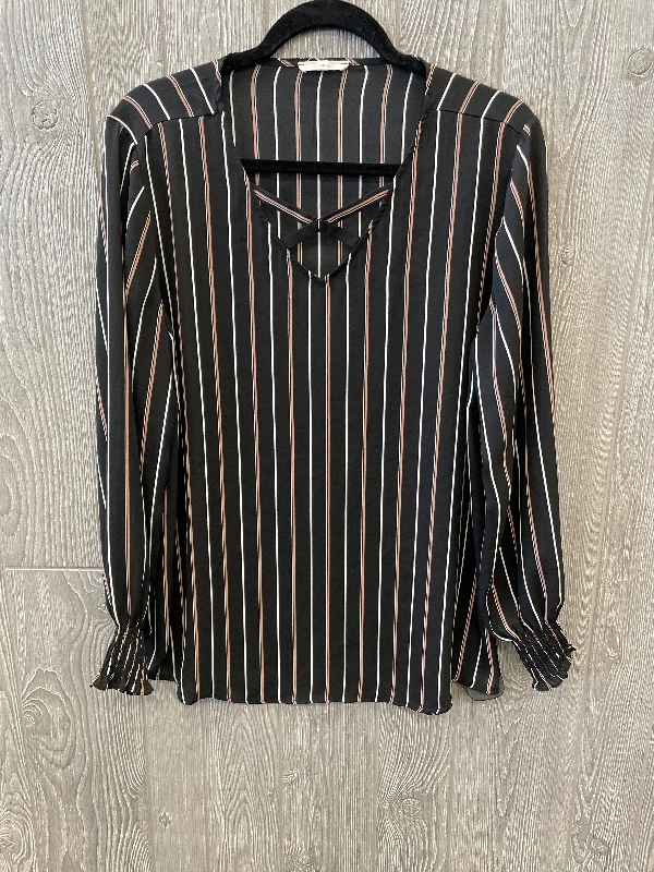 Top Long Sleeve By Maurices In Black, Size: L