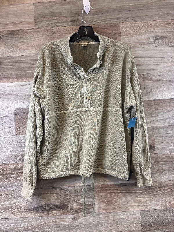 Top Long Sleeve By Old Navy In Green, Size: M