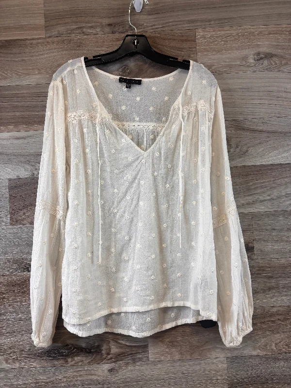 Top Long Sleeve By Sanctuary In White, Size: Xs