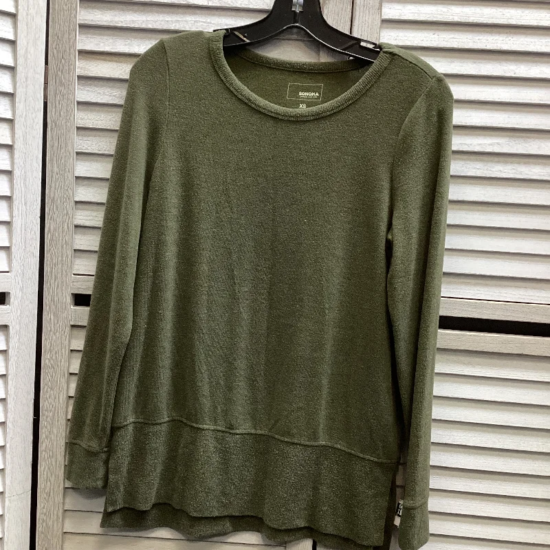 Top Long Sleeve By Sonoma In Green, Size: Xs