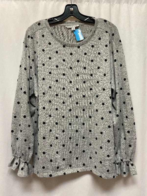 Top Long Sleeve By Zac And Rachel In Polkadot Pattern, Size: 1x