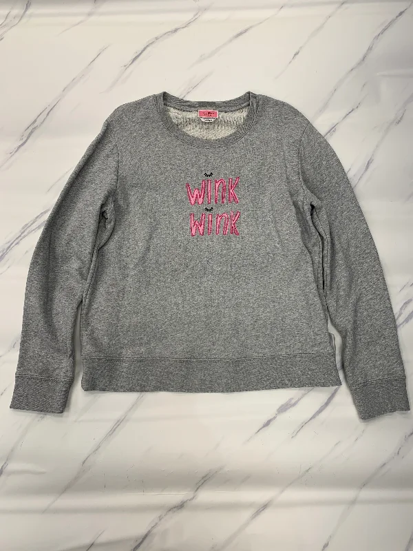 Top Long Sleeve Designer By Kate Spade In Grey, Size: L