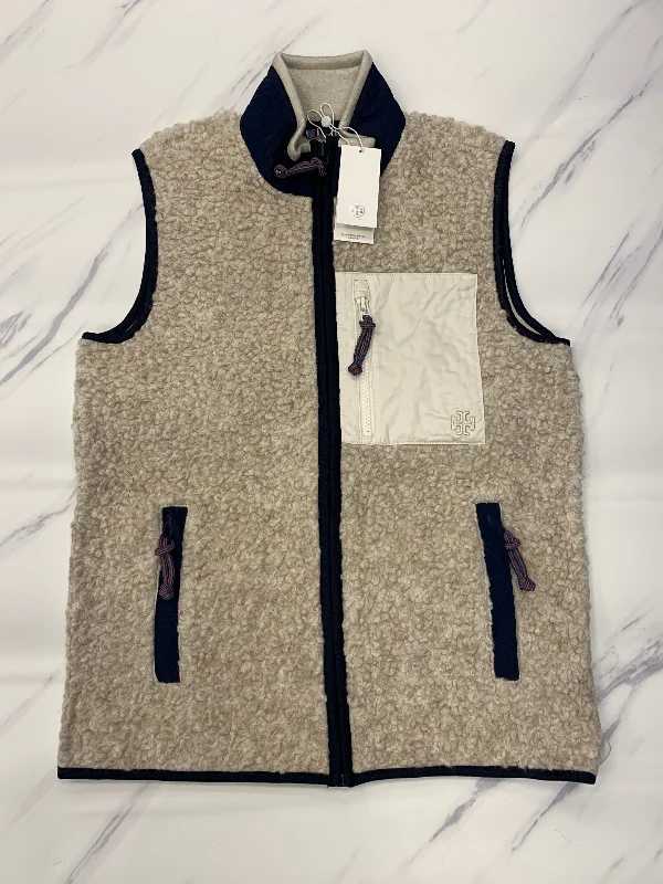 Vest Designer By Tory Burch In Beige, Size:S