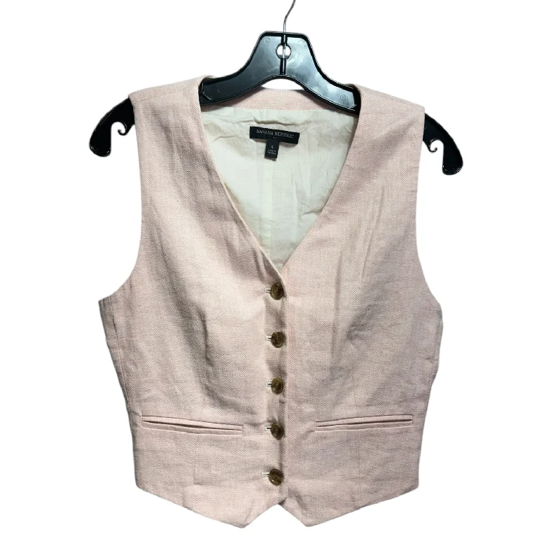 Vest Other By Banana Republic In Pink, Size: 6