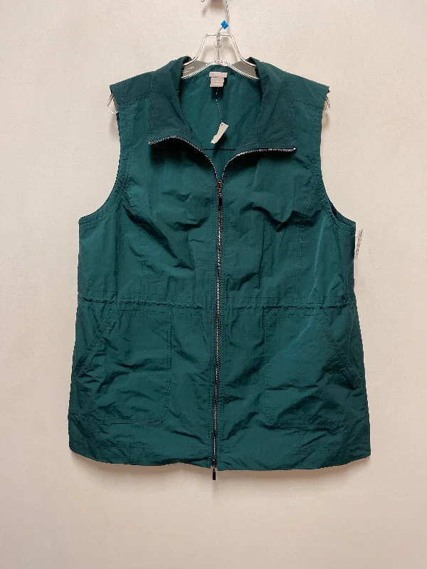 Vest Other By Chicos In Green, Size: Xl