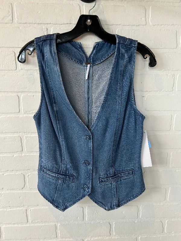 Vest Other By Young Fabulous & Broke In Blue Denim, Size: M