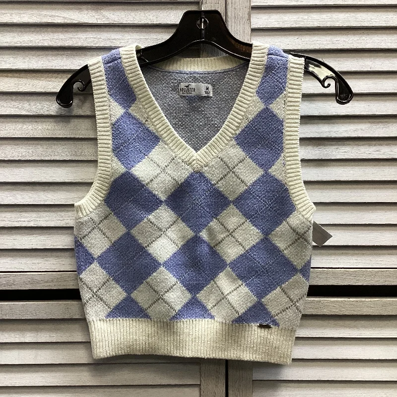 Vest Sweater By Hollister In Blue, Size: M