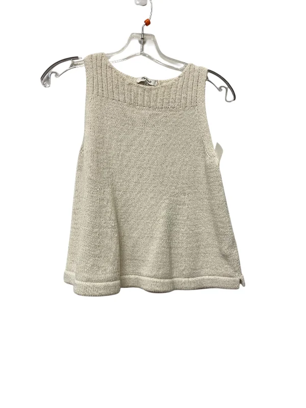 Vest Sweater By Madewell In Cream, Size: Xs