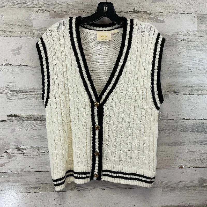 Vest Sweater By Maeve In White, Size: S