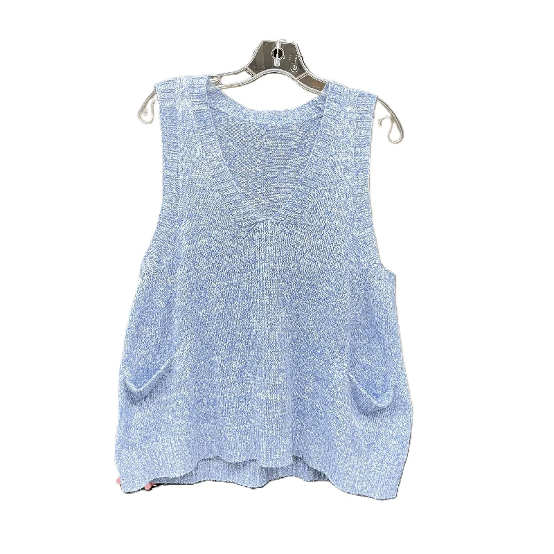 Vest Sweater By Shein In Blue, Size: S