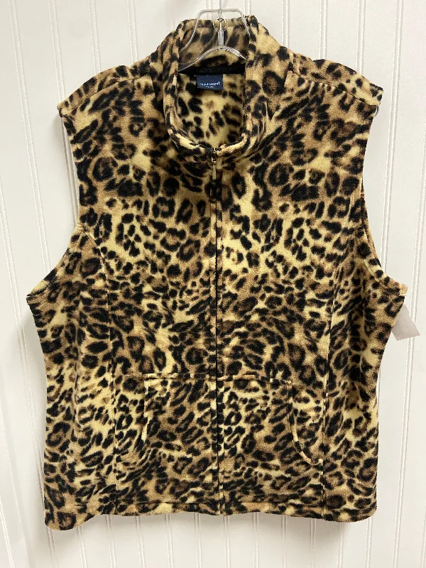 Vest Fleece By West Bound In Animal Print, Size: L