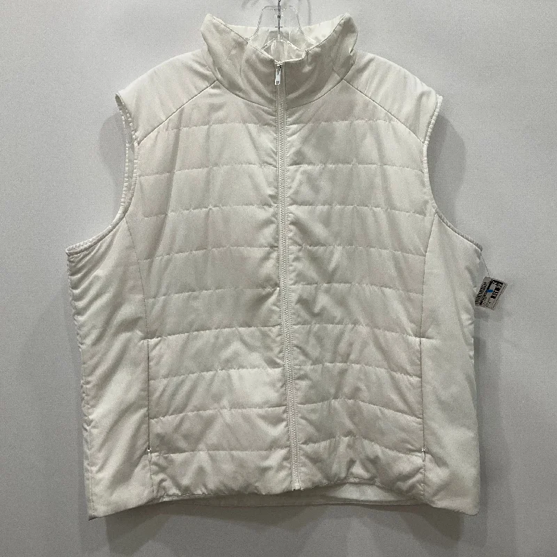 Vest Other By Clothes Mentor In White, Size: 1x