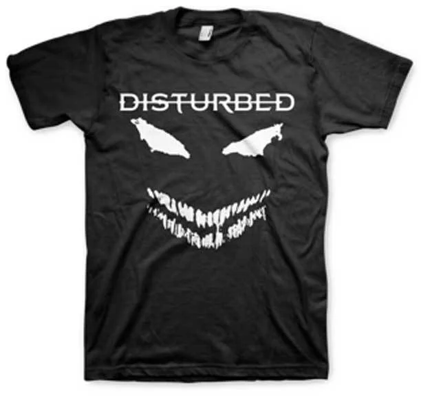 T-Shirt - Disturbed - White Scary Face