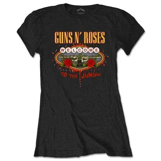 T-Shirt - Guns N Roses - Welcome to the Jungle - Lady