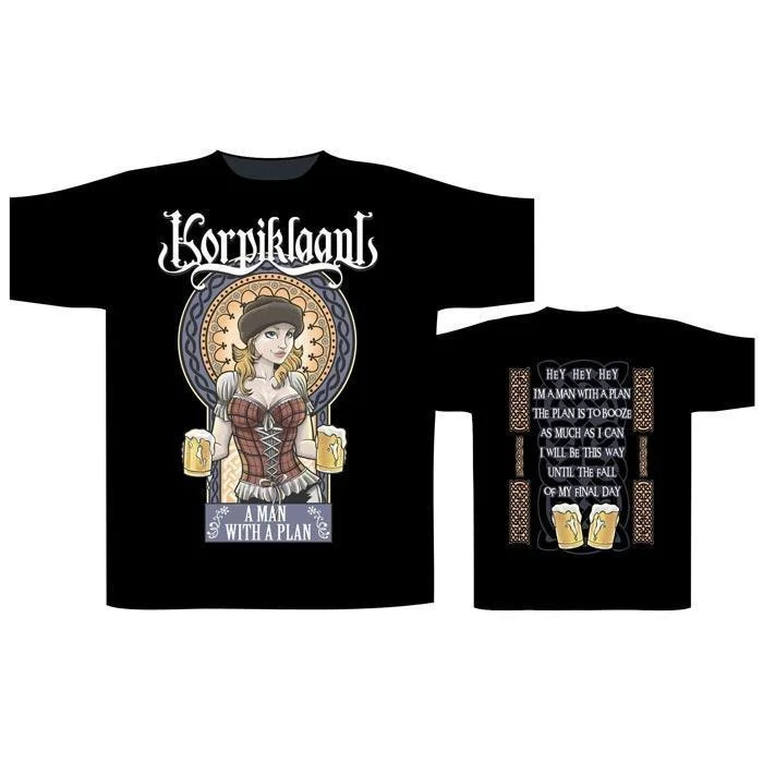 T-Shirt - Korpiklaani - A Man With A Plan