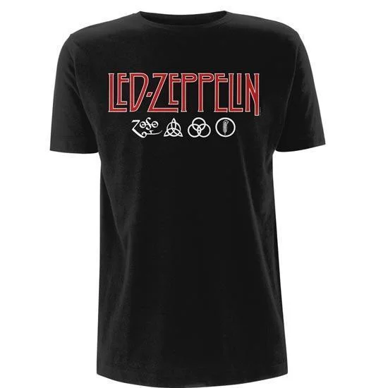 T-Shirt - Led Zeppelin - Logo & Symbols