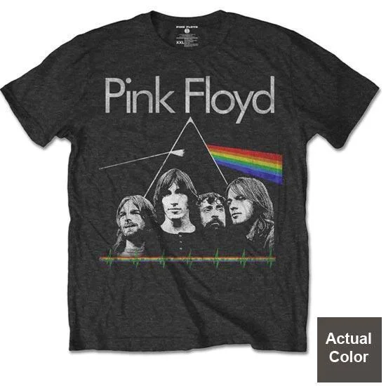 T-Shirt - Pink Floyd - DSOTM & Pulse - Grey