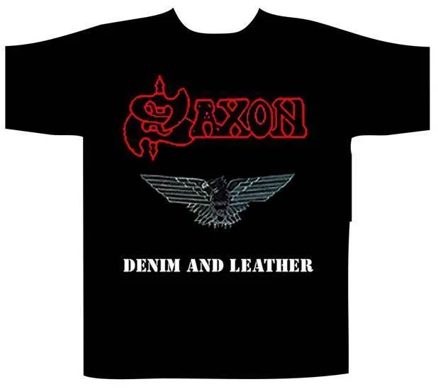 T-Shirt - Saxon - Denim & Leather