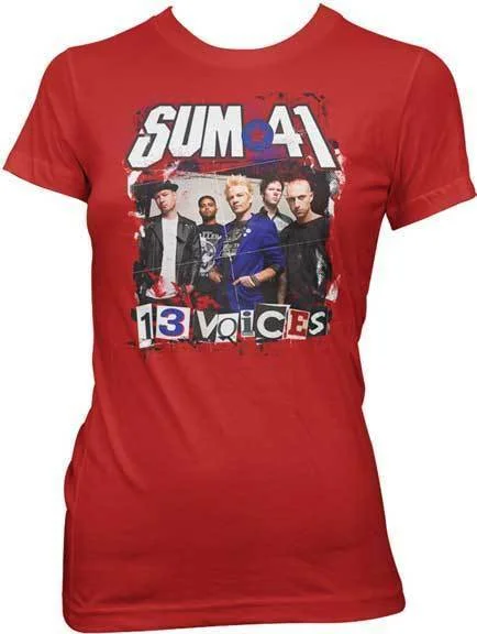 T-Shirt - Sum 41 - 13 Voices - Red - Lady