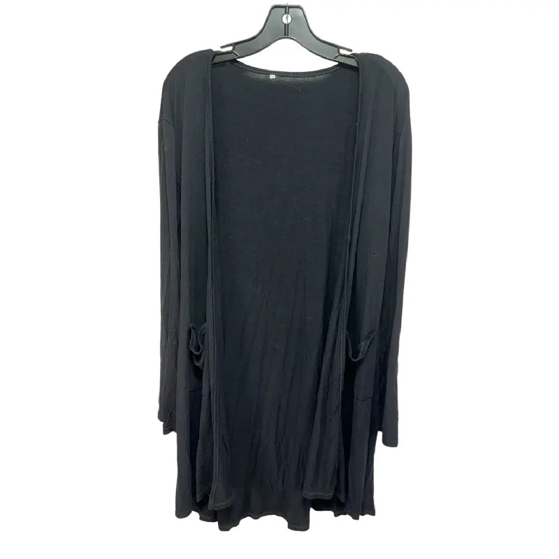 Basic Cardigan Unbranded In Black, Size: 3x