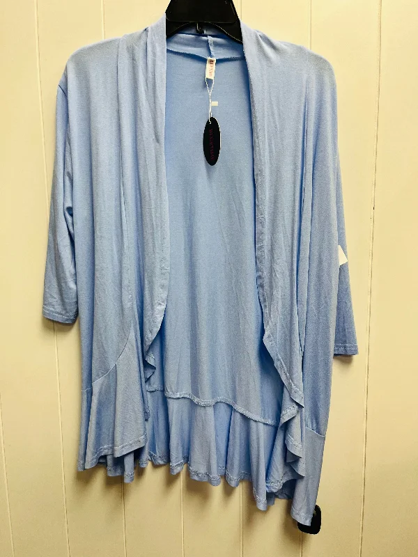 Cardigan By Clothes Mentor In Blue, Size: M